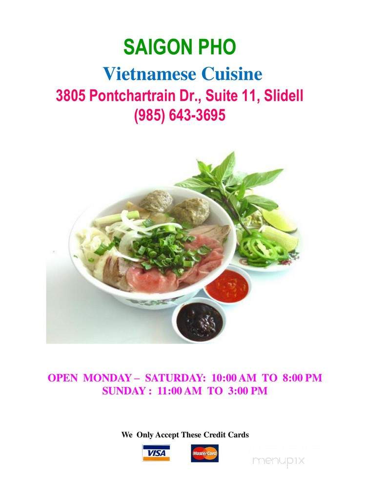 Saigon Pho - Slidell, LA