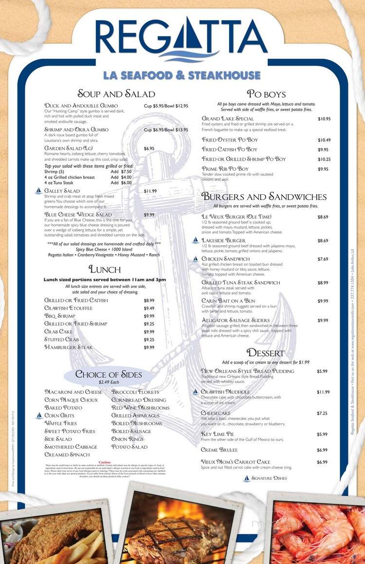 Regatta Seafood and Steakhouse - Lake Arthur, LA