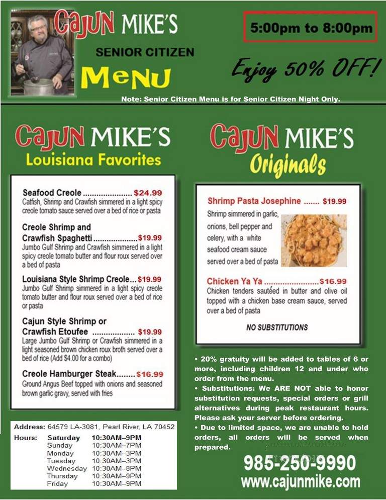 Cajun Mike's Kitchen - Pearl River, LA