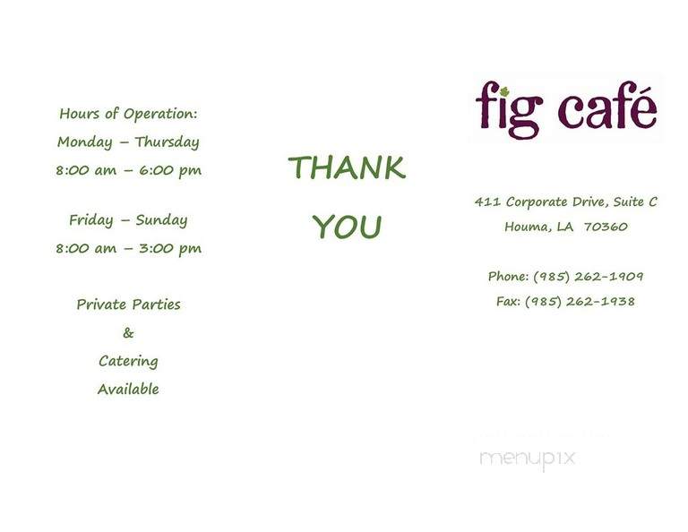 Fig Cafe - Houma, LA