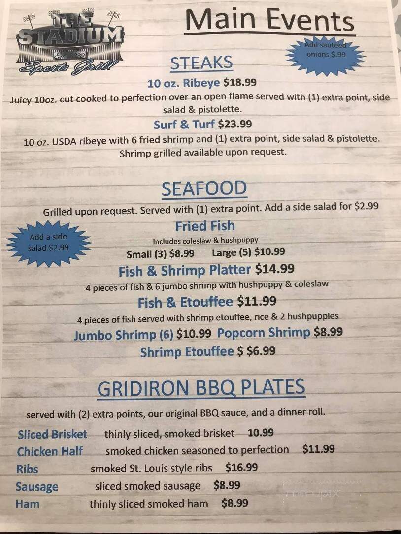 The Stadium Sports Grill - DeRidder, LA