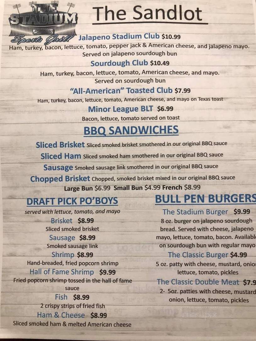 The Stadium Sports Grill - DeRidder, LA