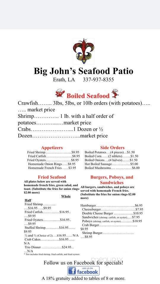 Big John's Seafood Patio - Erath, LA