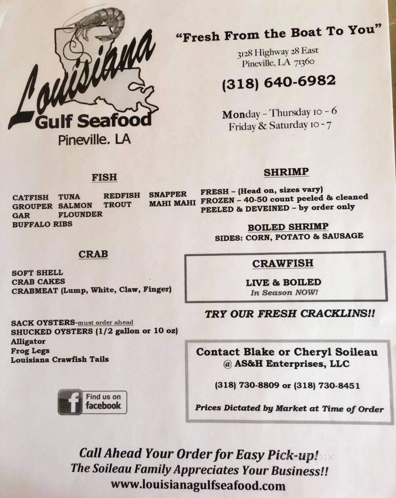 Louisiana Gulf Seafood - Pineville, LA