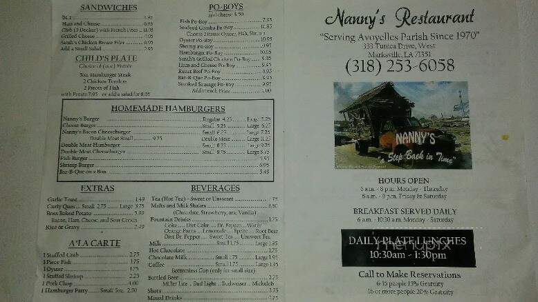 Nanny's Restaurant - Marksville, LA