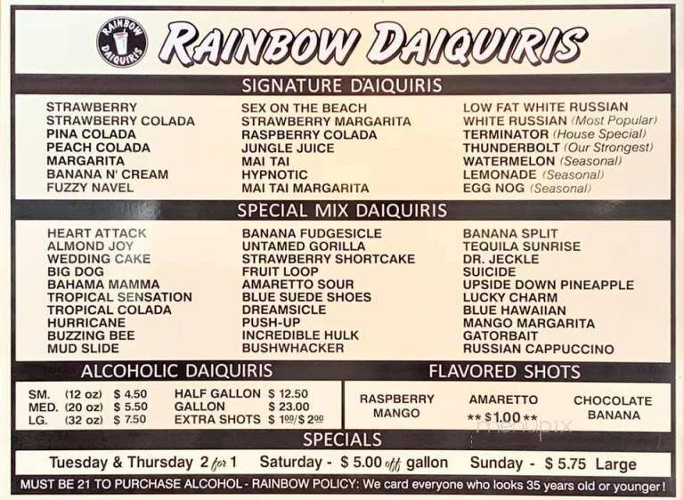 Rainbow Daiquiris & Gourmet - Ponchatoula, LA