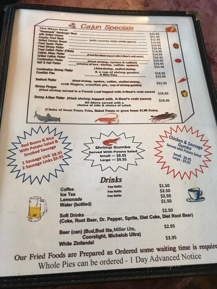 A-Bear's Restaurant - Houma, LA