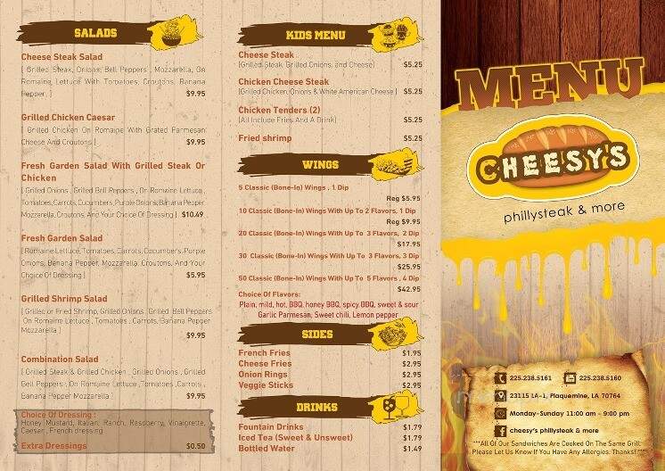 Cheesys Phillysteak & More  - Plaquemine, LA