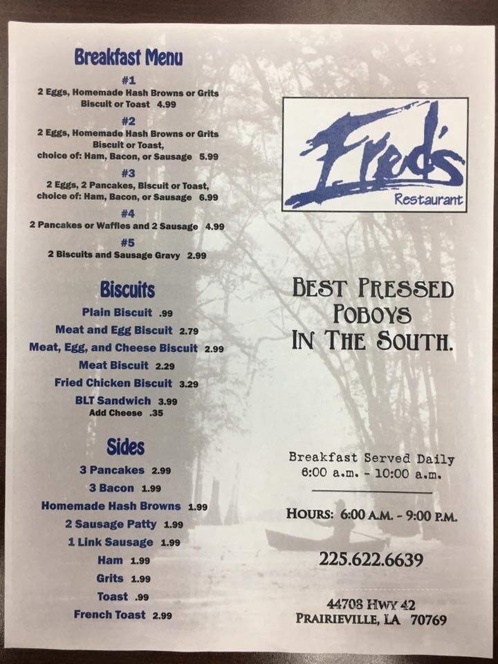 Fred's On the River - Prairieville, LA