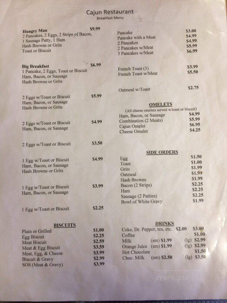 Cajun Restaurant - Kinder, LA