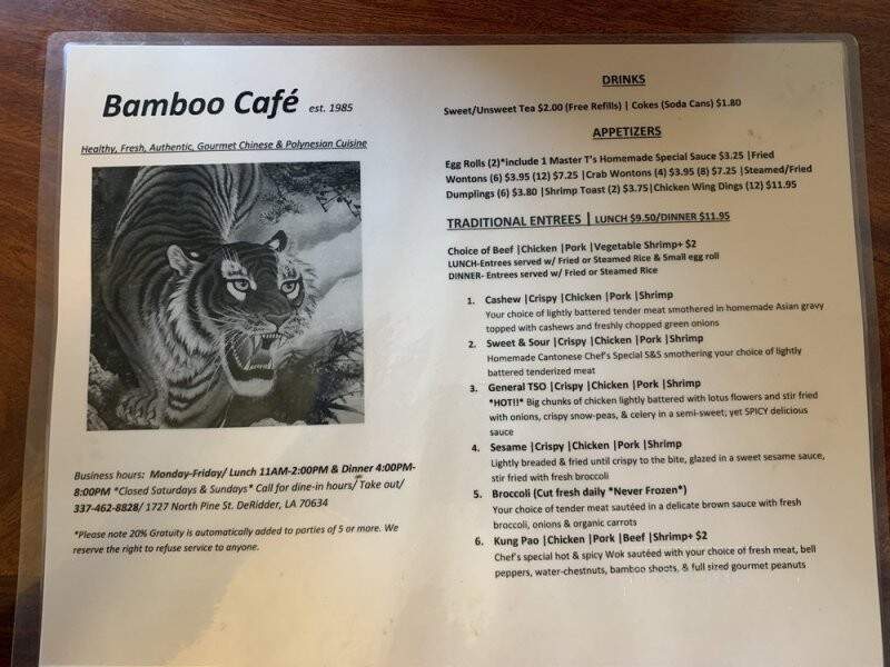 Bamboo Cafe - Deridder, LA