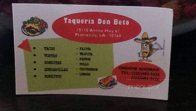 Taqueria Don Beto - Prairieville, LA