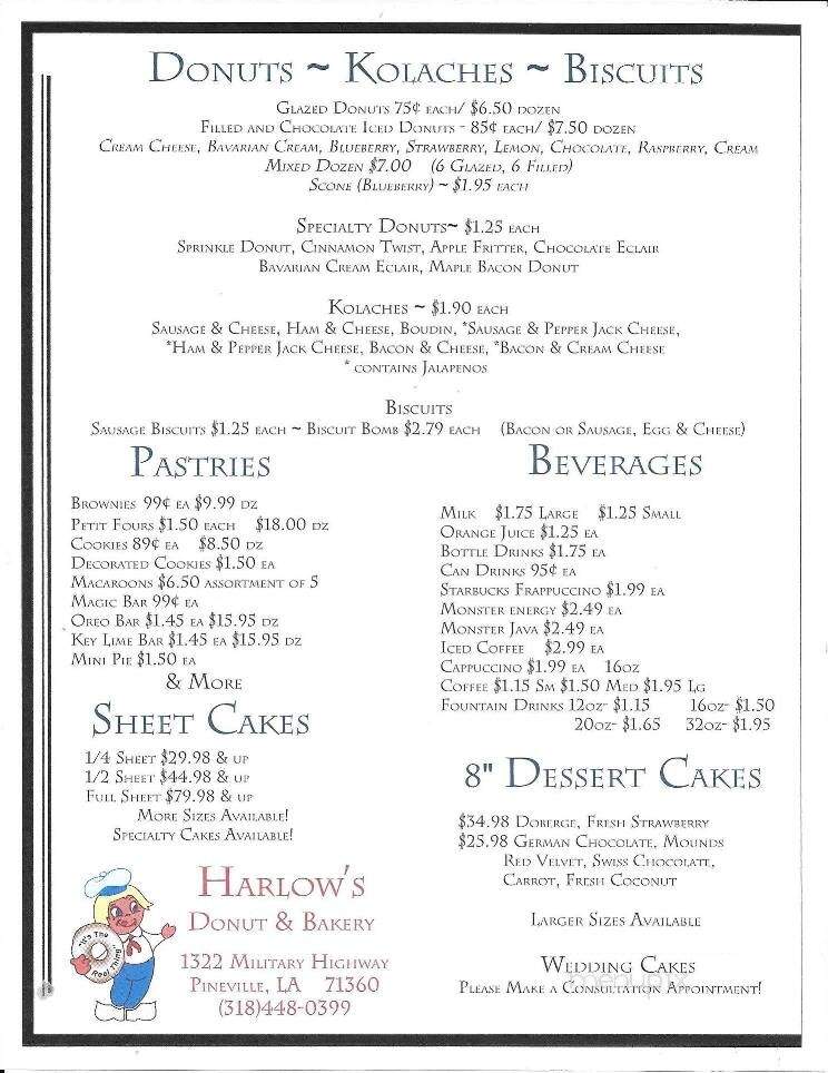 Harlow's Do-Nut & Bakery - Pineville, LA