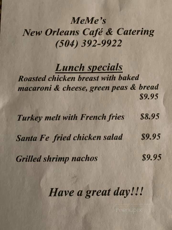 Meme's New Orleans Cafe - Belle Chasse, LA