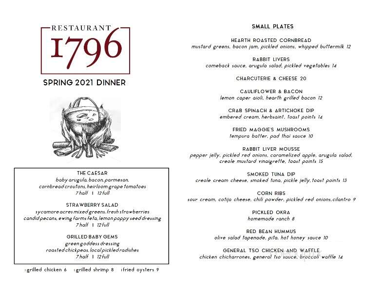 Restaurant 1796 - Saint Francisville, LA