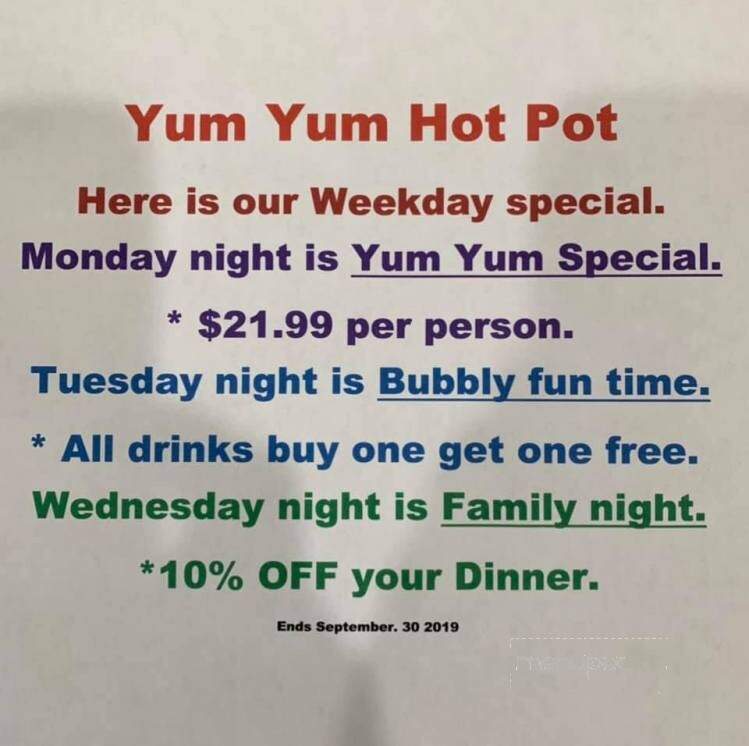 Yum Yum Hot Pot - Port St Lucie, FL