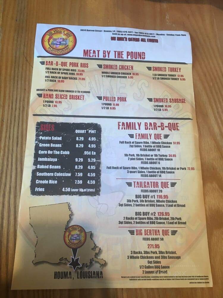 Big Mike's BBQ Smokehouse - Houma, LA