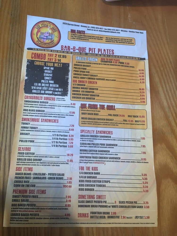 Big Mike's BBQ Smokehouse - Houma, LA