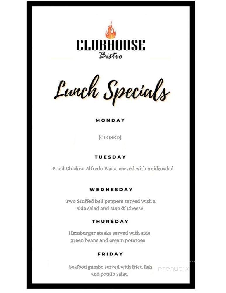 Clubhouse Bistro - Plaquemine, LA