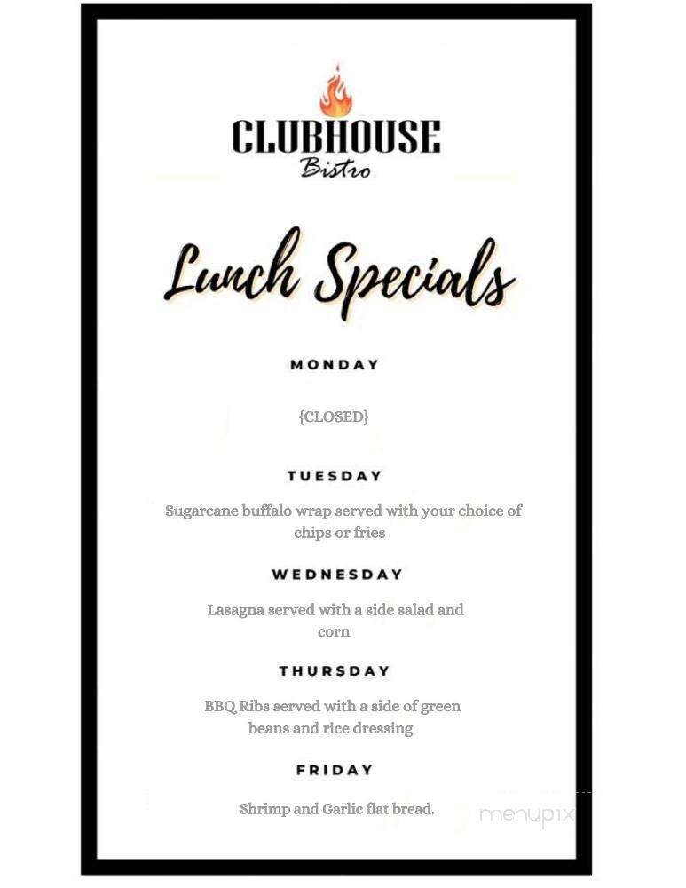 Clubhouse Bistro - Plaquemine, LA