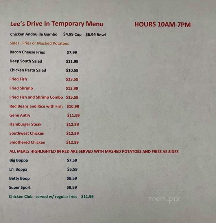 Lee's Drive In - Hammond, LA