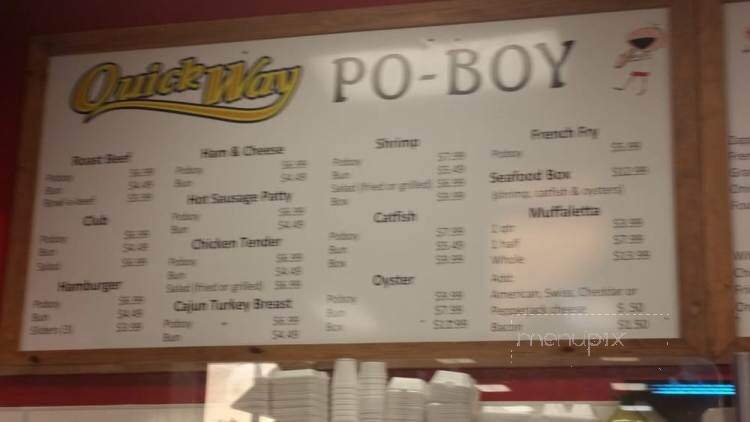 Quickway Po-Boys - Amite, LA