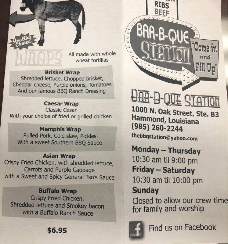 Bar B Que Station - Hammond, LA