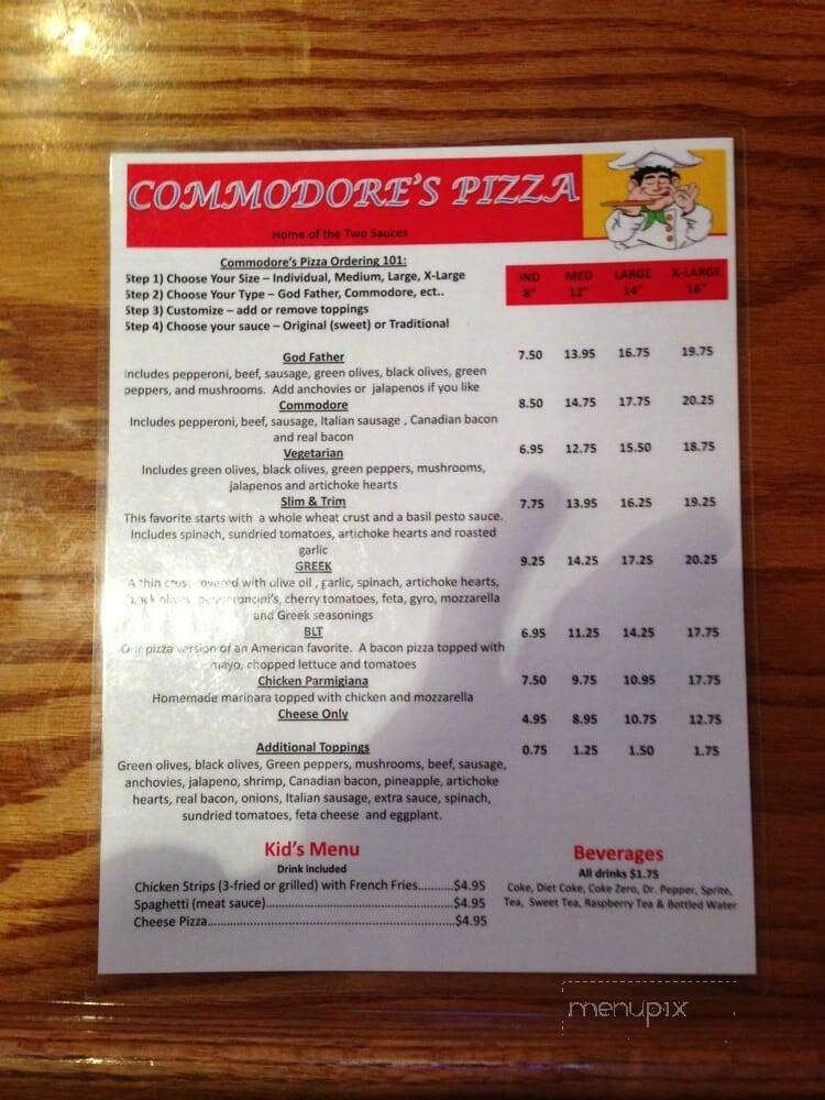 Commodore's Pizza - Hammond, LA