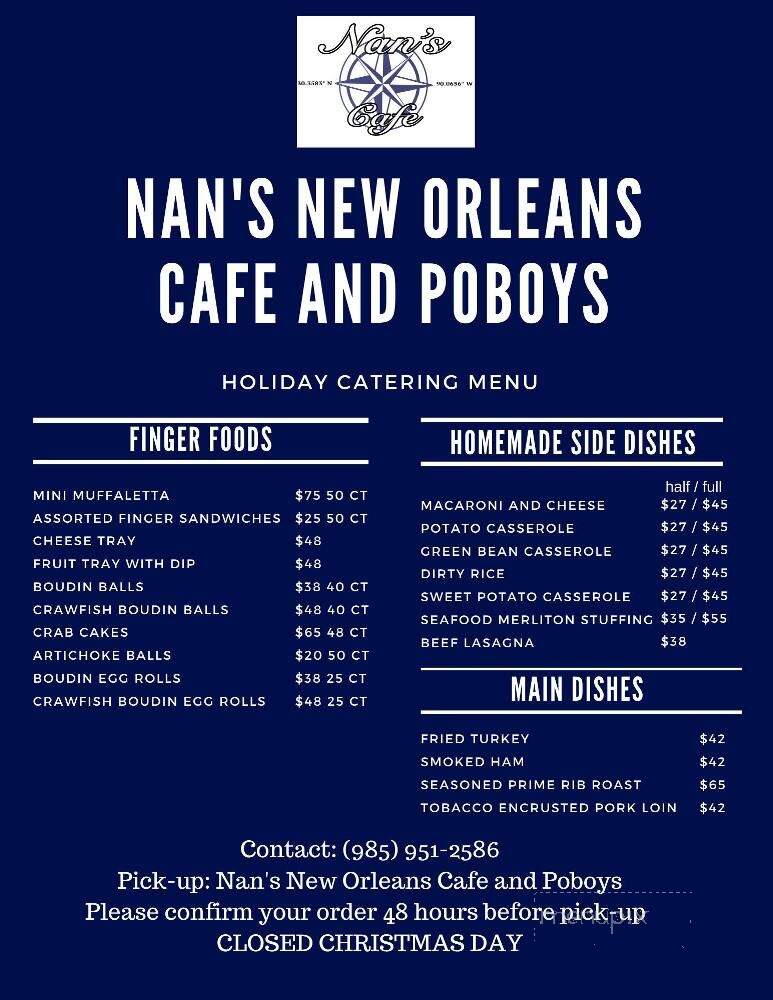 Nans New Orleans Cafe and Poboy - Mandeville, LA