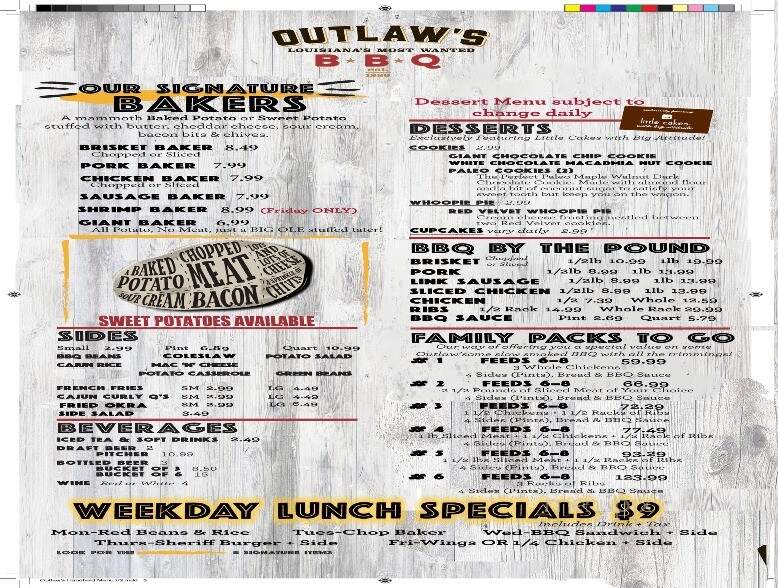 Outlaws Barbeque - Pineville, LA