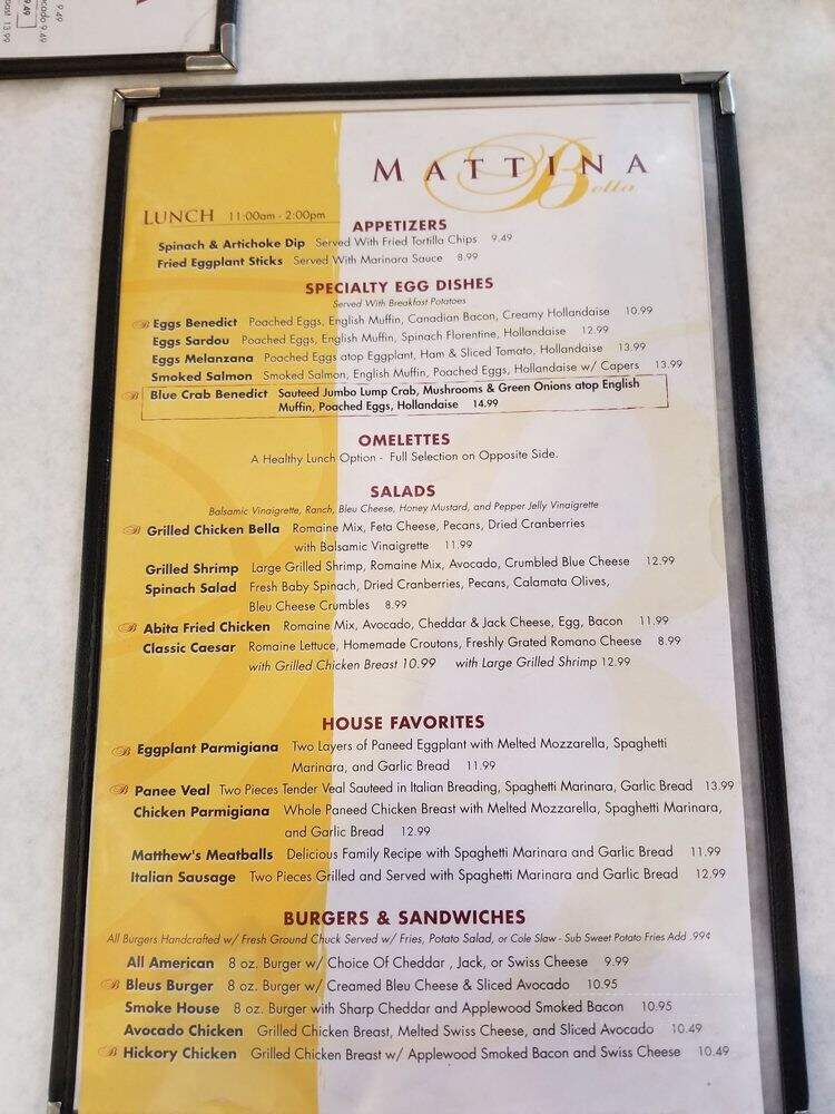 Mattina Bella Restaurant - Covington, LA