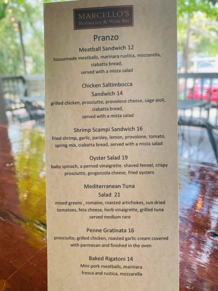 Marcello's Restaurant & Wine Bar - Covington, LA