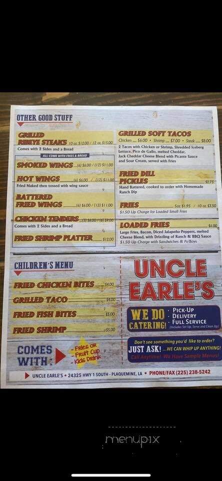 Uncle Earle's - Plaquemine, LA