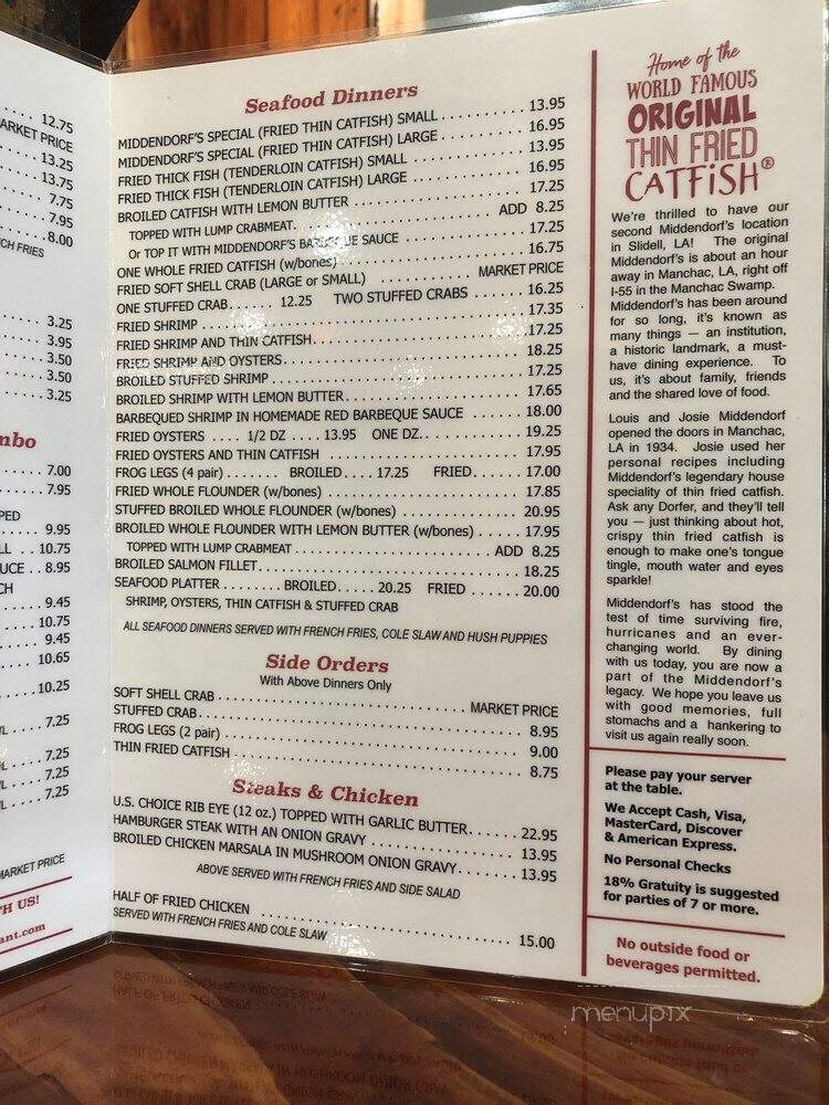 Middendorf's - Slidell, LA