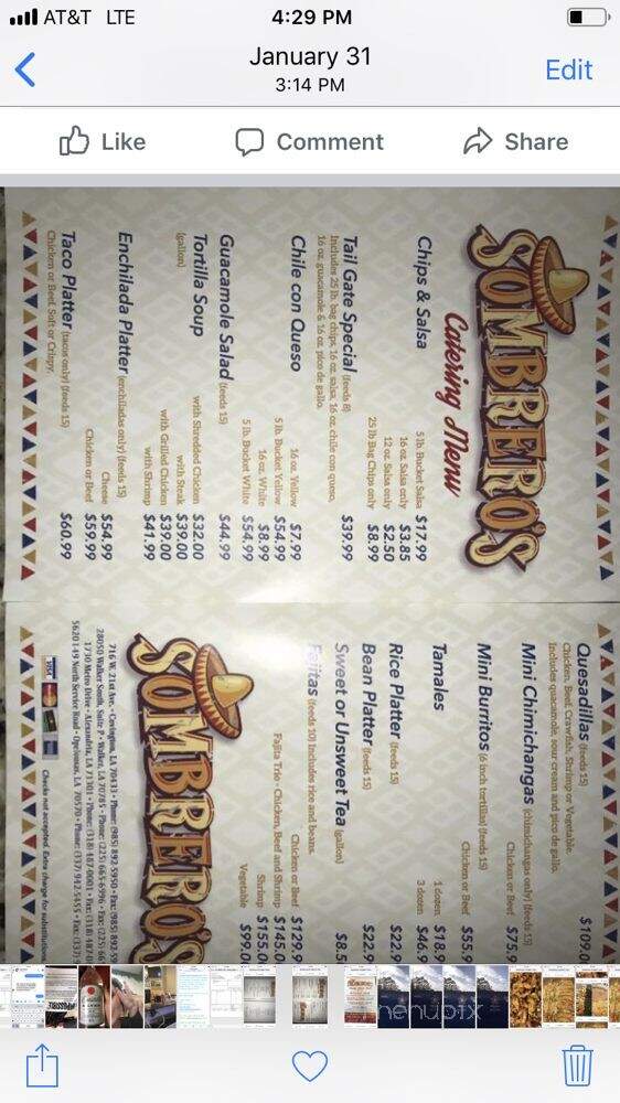 Los Sombreros Mexican Restaurant - Walker, LA