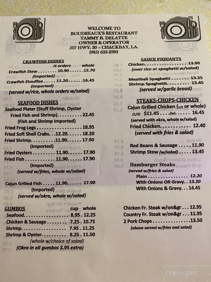 Boudreaux's Restaurant - Thibodaux, LA